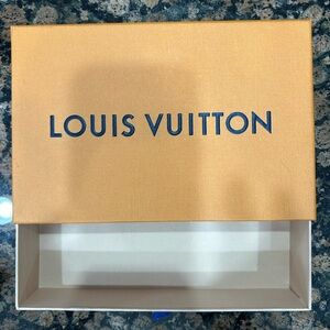 Louis Vuitton Signature Orange Box with Ribbon and Gift Tag